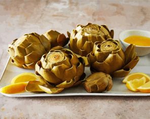 Artichoke Plate Paint By Numbers