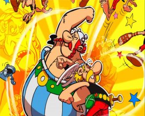 Asterix And Obelix Cartoon Paint By Numbers