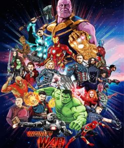Avengers Infinity War Paint By Numbers
