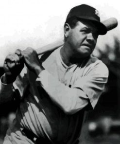 Babe Ruth Baseballer Paint By Numbers