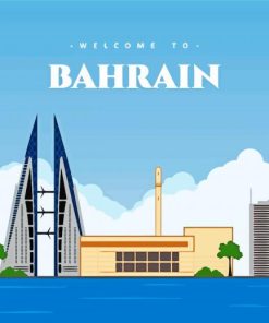 Bahrain Centre Poster Paint By Numbers