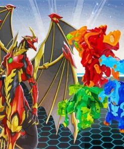 Bakugan Dragons Paint By Numbers