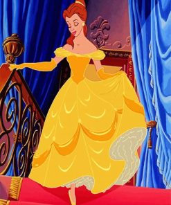 Belle With Yellow Dress Paint By Numbers