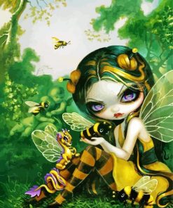 Bee And Girl Paint By Numbers