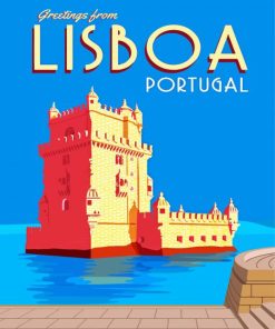 Belem Tower Poster Paint By Numbers