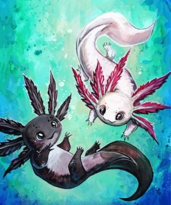 Aesthetic Axolotls Paint By Numbers