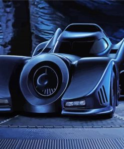 Batmobile Car Paint By Numbers