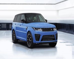 Blue Rover Car Paint By Numbers