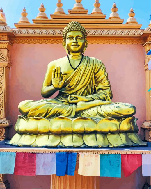 Budha Statue Paint By Numbers