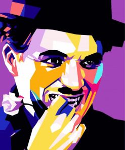Artistic Charlie Chaplin Paint By Numbers