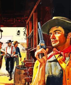 Cowboy Gunslinger Paint By Numbers
