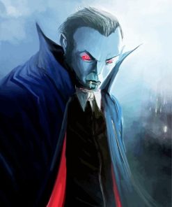 Scary Dracula Paint By Numbers