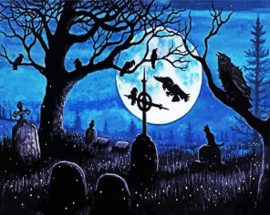 Creepy Crows Paint By Numbers