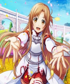Asuna Anime Chracter Paint By Numbers