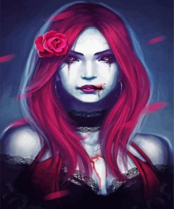 Fancy Gothic Girl Paint By Numbers