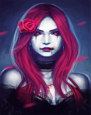 Fancy Gothic Girl Paint By Numbers