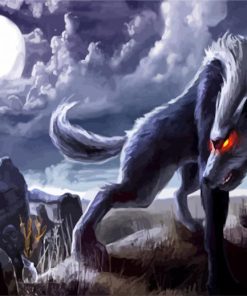 Magical Wolf Paint By Numbers