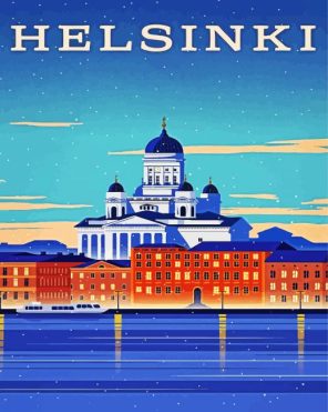 Finland Helsinki Poster Paint By Numbers