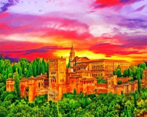 Alhambra Sunset Paint By Numbers