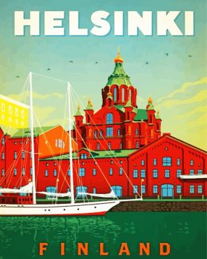 Helsinki Poster Paint By Numbers