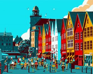 Illustration Norway Paint By Numbers