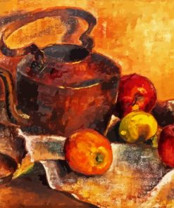 Kettle And Apples Paint By Numbers