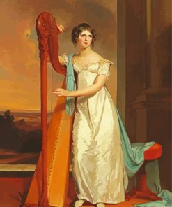 Lady Harpist Paint By Numbers