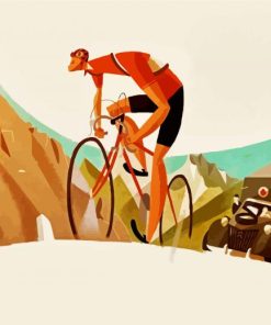 Mountain Biking Paint By Numbers