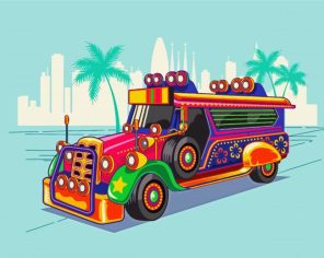 Filippino Jeepney Paint By Numbers