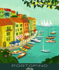 Artistic Portofino Paint By Numbers