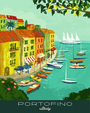 Artistic Portofino Paint By Numbers
