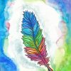 Rainbow Feather Paint By Numbers