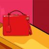 Red Handbag Paint By Numbers
