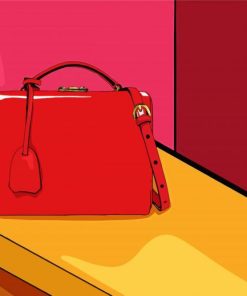 Red Handbag Paint By Numbers
