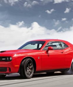 Red Hellcat Paint By Numbers