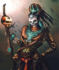 Scary Jester Paint By Numbers