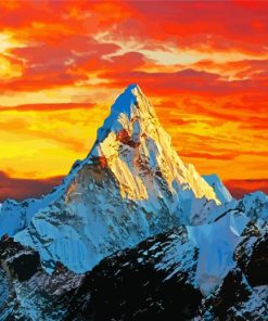 Himalayas Sunset Paint By Numbers