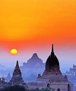 Myanmar Sunset Paint By Numbers