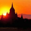 Bagan Sunset Paint By Numbers