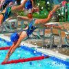 Swimming Player Paint By Numbers