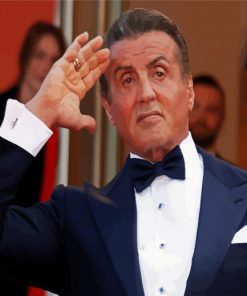 Sylvester Stallone Actor Paint By Numbers