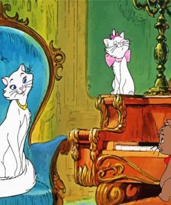 the Aristocats with Kittens Paint By Numbers