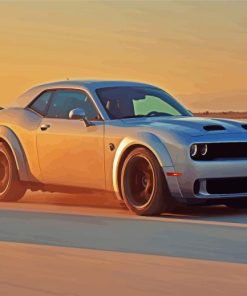 The Dodge Challenger Paint By Numbers