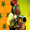 The Zombie Gun Paint By Numbers