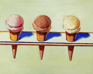 Ice Cream Cones Paint By Numbers
