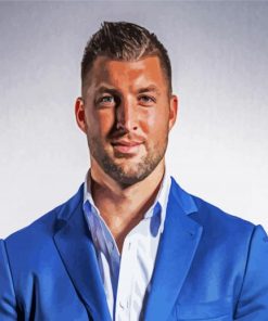 Tim Tebow Footballer Paint By Numbers