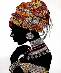 Stylish Tribal Lady Paint By Numbers