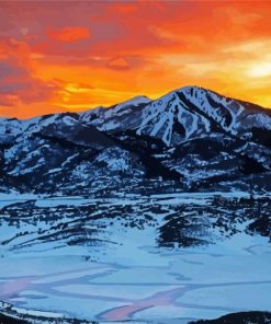 Utah Hills Sunset Paint By Numbers