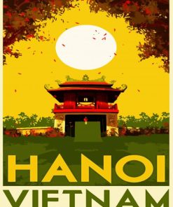 Hanoi Veitnam Poster Paint By Numbers