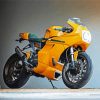 Yellow Ducati Paint By Numbers